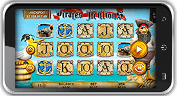 pirates millions slot on mobile